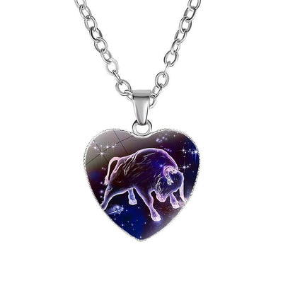 Women's Zodiac Heart Pendant Necklace - NeraVault