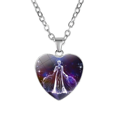 Women's Zodiac Heart Pendant Necklace - NeraVault